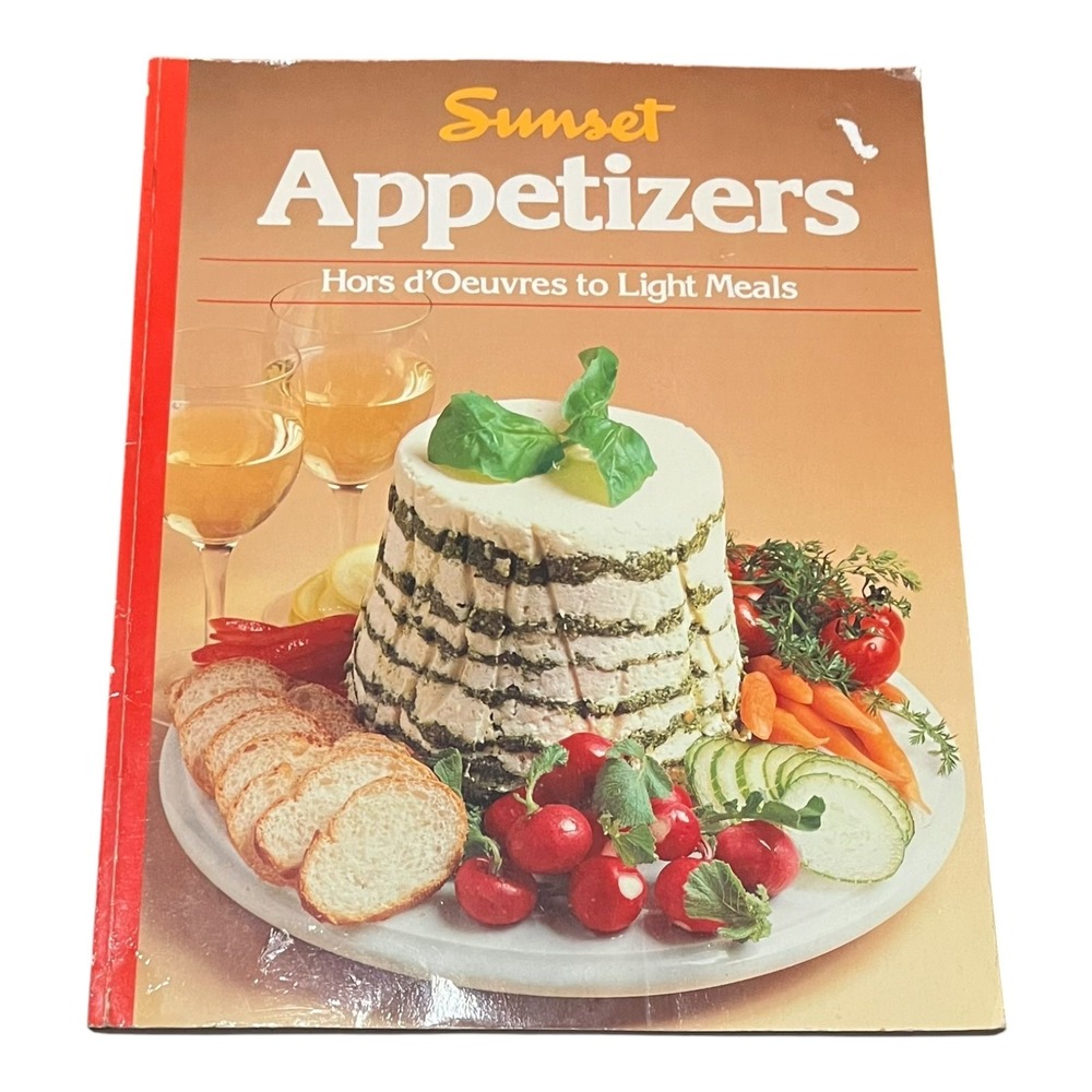 Sunset Appetizers‎ Hors d'Oeuvres to Light Meals Cookbook 1988 VTG PB 0376020342